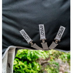 Capa Horseware Amigo® Bravo 12 Plus 400g 1200D Preto / cinza titânio / prata Capa Horseware Amigo® Bravo 12 Plus 400g 1200D Preto / cinza titânio / prata