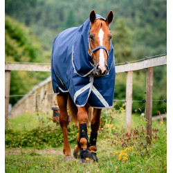 Capa Horseware Amigo® Bravo 12 Plus Lite 0g 1200D Marinho / cinza titânio / prata Azul-marinho Capa Horseware Amigo® Bravo 12 Plus Lite 0g 1200D Marinho / cinza titânio / prata Azul-marinho