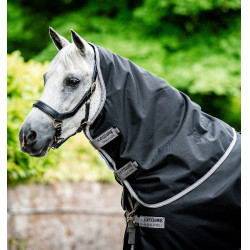 Capa Horseware Amigo® Bravo 12 Plus 250g 1200D Preto / cinza titânio / prata Capa Horseware Amigo® Bravo 12 Plus 250g 1200D Preto / cinza titânio / prata