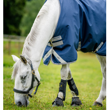 Capa Horseware Amigo® Bravo 12 Original 250g 1200D Marinho / cinza titânio / prata Azul-marinho