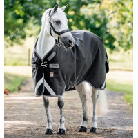 Cobertura Horseware Rambo 1680D Turnout 250g VL Preto / tempestade / cinza prateado