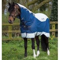 Capa Horseware Rambo Summer Series V-Front Marinho / cinza