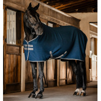 Manta secante Horseware Rambo Techni Waffle Cooler Marinho / tempestade / cinza prateado