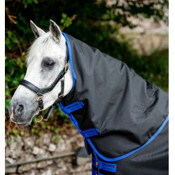 Capuz Horseware Amigo Ripstop 900D Turnout 150g Preto / azul clássico