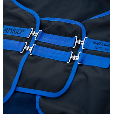 Extensão de peito Amigo Horseware Preto / azul clássico