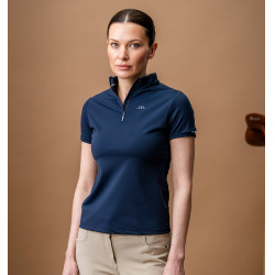 Polo Horseware AA Tech Quarter Gia Marinho Azul-marinho