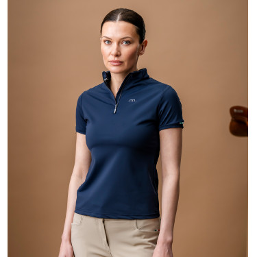 Polo Horseware AA Tech Quarter Gia Marinho Azul-marinho