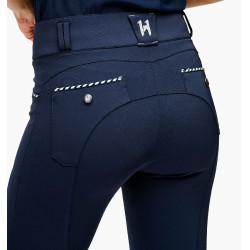 Calça Horseware Newmarket cintura média com grip nos joelhos Marinho / marinho Azul Calça Horseware Newmarket cintura média com grip nos joelhos Marinho / marinho Azul