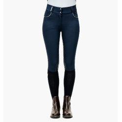 Calça Horseware Newmarket cintura média com culote inteiro Marinho / marinho Azul Calça Horseware Newmarket cintura média com culote inteiro Marinho / marinho Azul
