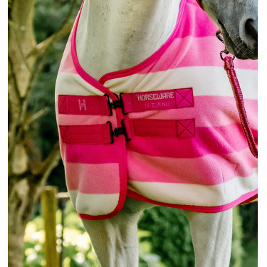 Cobertor de lã Horseware Newmarket Poney Fleece Cooler Rose Witney Rosa