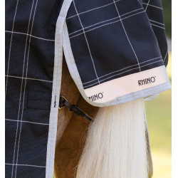 Capa Horseware Rhino Wug Pônei Turnout 0g Preto / xadrez branco cinza