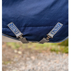 Capa Horseware Rhino Plus Poney Turnout 0g Preto / cinza titânio / azul clássico Capa Horseware Rhino Plus Poney Turnout 0g Preto / cinza titânio / azul clássico