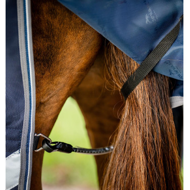 Capa Horseware Rambo 1680D Turnout 0g Marinho / tempestade / cinza prateado Capa Horseware Rambo 1680D Turnout 0g Marinho / tempestade / cinza prateado