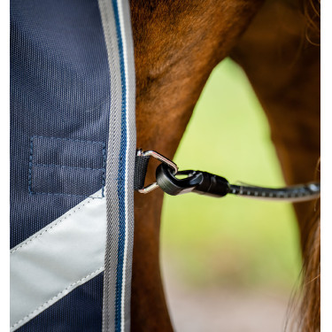 Capa Horseware Rambo 1680D Turnout 0g Marinho / tempestade / cinza prateado Capa Horseware Rambo 1680D Turnout 0g Marinho / tempestade / cinza prateado