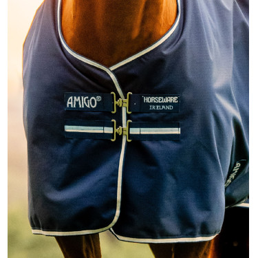 Capa Horseware Amigo Ripstop 900D Turnout 100g Marine witney Azul-marinho