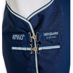 Capa Horseware Amigo Ripstop 900D Turnout 100g Marine witney Azul-marinho