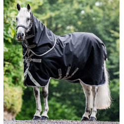 Capa Horseware Amigo 1200D Turnout Plus 50g Preto / cinza titânio / prata Capa Horseware Amigo 1200D Turnout Plus 50g Preto / cinza titânio / prata