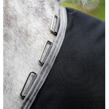 Capa Horseware Amigo 1200D Turnout Plus 50g Preto / cinza titânio / prata Capa Horseware Amigo 1200D Turnout Plus 50g Preto / cinza titânio / prata