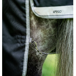 Capa Horseware Amigo 1200D Turnout Plus 50g Preto / cinza titânio / prata Capa Horseware Amigo 1200D Turnout Plus 50g Preto / cinza titânio / prata