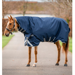 Capa Horseware Amigo 1200D Integrated Turnout 50g Marinho / cinza titânio / prata Azul-marinho Capa Horseware Amigo 1200D Integrated Turnout 50g Marinho / cinza titânio / prata Azul-marinho