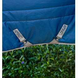Cobertura de estábulo Horseware Amigo Ripstop Insulator 350g Marinho / cinza titânio Azul-marinho