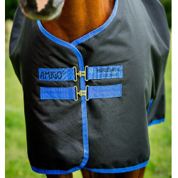 Cobertura Amigo Ripstop Horseware 900D Plus Turnout 200g Preto / azul clássico Cobertura Amigo Ripstop Horseware 900D Plus Turnout 200g Preto / azul clássico