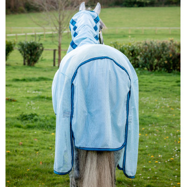 Capa anti-moscas Horseware Amigo Bug Buster Azul céu / marinho / azul elétrico Capa anti-moscas Horseware Amigo Bug Buster Azul céu / marinho / azul elétrico
