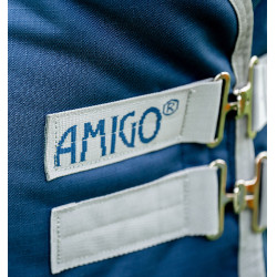 Capa Horseware Amigo Ripstop 900D Turnout 200g Marinho / cinza titânio Azul-marinho
