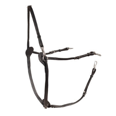 Bricole americana couro Finn-Tack Preto