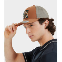 Boné Trucker Horse Pilot Bege dourado