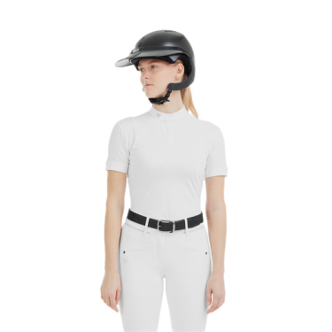 Camisa de competição Aerolight de manga curta Horse Pilot feminina Camisa de competição Aerolight de manga curta Horse Pilot feminina