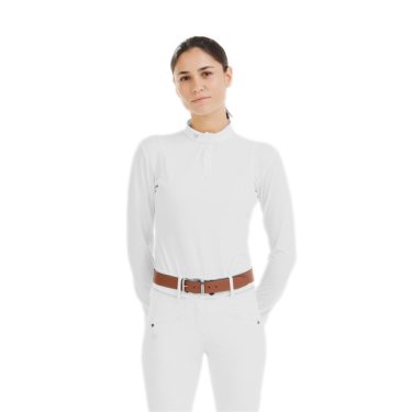 Camisa de competição Aerolight de mangas compridas Horse Pilot feminina Camisa de competição Aerolight de mangas compridas Horse Pilot feminina