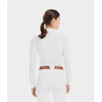 Camisa de competição Aerolight de mangas compridas Horse Pilot feminina Branco Camisa de competição Aerolight de mangas compridas Horse Pilot feminina Branco