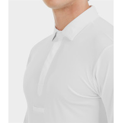 Camisa de competição Aerolight de mangas compridas Horse Pilot para homem Branco Camisa de competição Aerolight de mangas compridas Horse Pilot para homem Branco