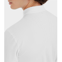 Camisa de competição Aerolight de mangas compridas Horse Pilot para homem Branco Camisa de competição Aerolight de mangas compridas Horse Pilot para homem Branco