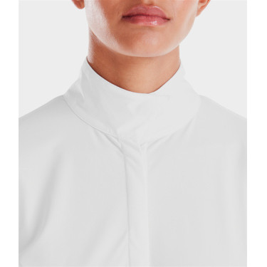 Camisa de competição Monica Horse Pilot de mangas compridas feminina Pó de tijolo Rosa