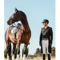 Frac longo Horse Pilot masculino Preto