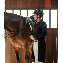 Frac longo Horse Pilot masculino Preto