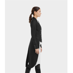 Frac longo de tela Horse Pilot feminino Preto