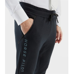 Equipe de Pilotos de Cavalos Jogging homem Preto