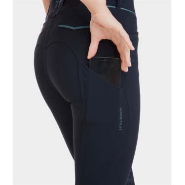 Calça X-Balance feminina Horse Pilot Noite escura Preto