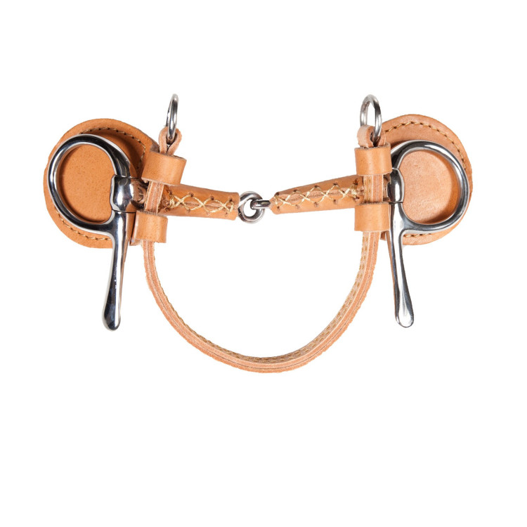 Mordedura de atrelagem Frisco June Finn-Tack com revestimento de borracha Mordedura de atrelagem Frisco June Finn-Tack com revestimento de borracha