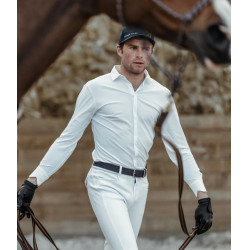 Camisa de competição Aerolight de mangas compridas para homem Horse Pilot Branco Camisa de competição Aerolight de mangas compridas para homem Horse Pilot Branco