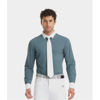 Camisa de competição Aerolight de mangas compridas para homem Horse Pilot Azul nublado