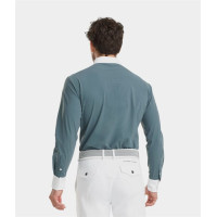 Camisa de competição Aerolight de mangas compridas para homem Horse Pilot Branco