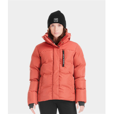 Parka Fahrenheit Horse Pilot feminina Terracota Laranja
