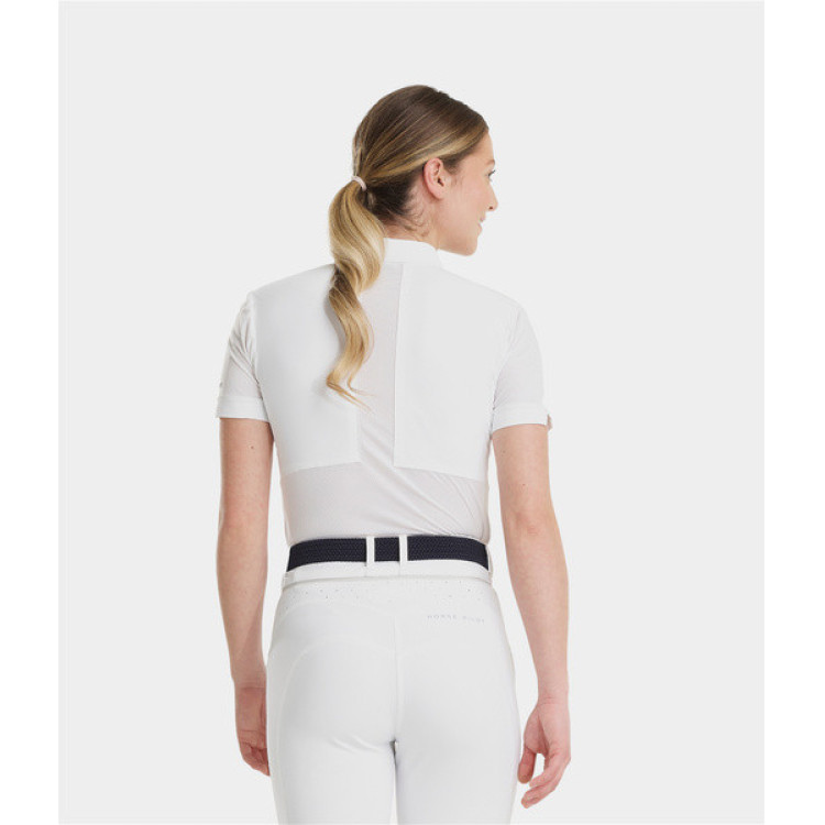 Polo Aeromesh de mangas curtas Horse Pilot feminino Polo Aeromesh de mangas curtas Horse Pilot feminino