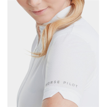 Polo Aeromesh de mangas curtas Horse Pilot feminino Polo Aeromesh de mangas curtas Horse Pilot feminino