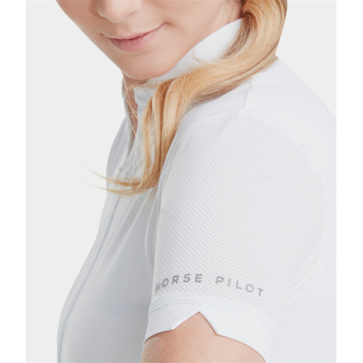 Polo Aeromesh de mangas curtas Horse Pilot feminino Polo Aeromesh de mangas curtas Horse Pilot feminino