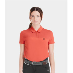 Polo Ariia Horse Pilot feminino Terracota Laranja Polo Ariia Horse Pilot feminino Terracota Laranja
